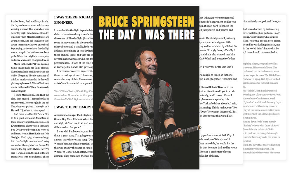 Bruce Springsteen The Day I Was There